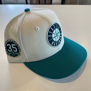 Hat Club New Era White Dome Seattle Mariners Fitted 7 1/4